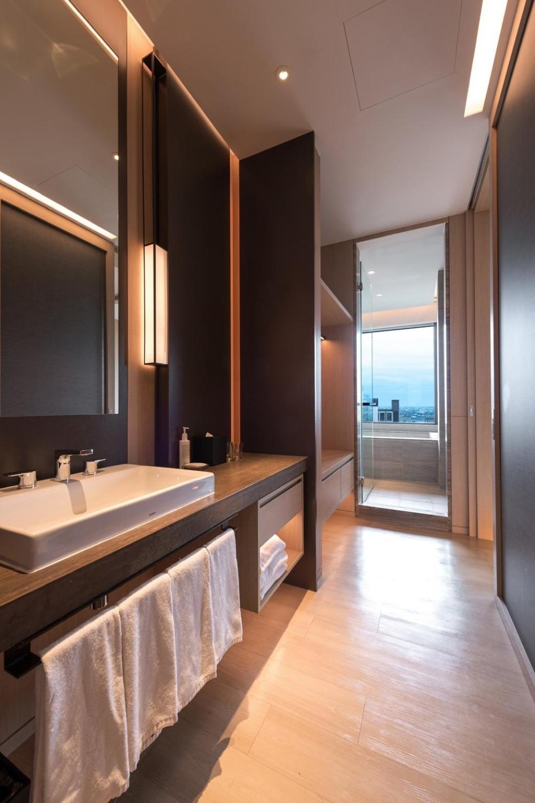 Mu Jiaoxi Hotel Kültér fotó Bathroom